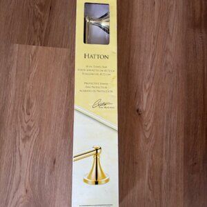 Gatco New Hatton Polished Gold Tone 18" Towel Bar Model #4771